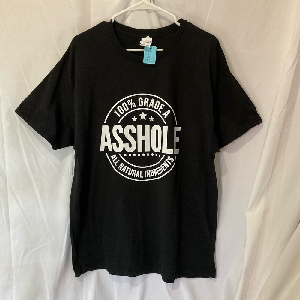 A**hole Black Womens T-Shirt or Men’s T-Shirt Size X-LARGE
